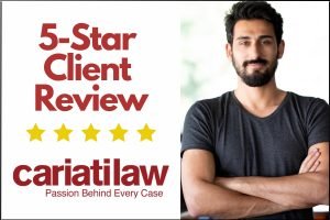 We're grateful and humbled by another Cariati Law 5-star Review.