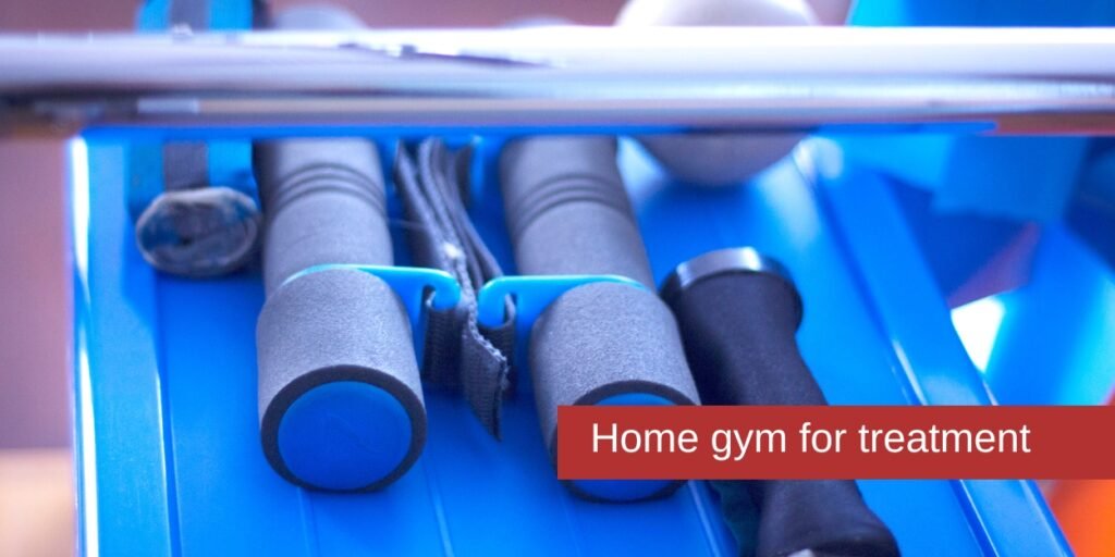 custom home gym to help with therapy for paraplegia after car accident in Hamilton Ontario