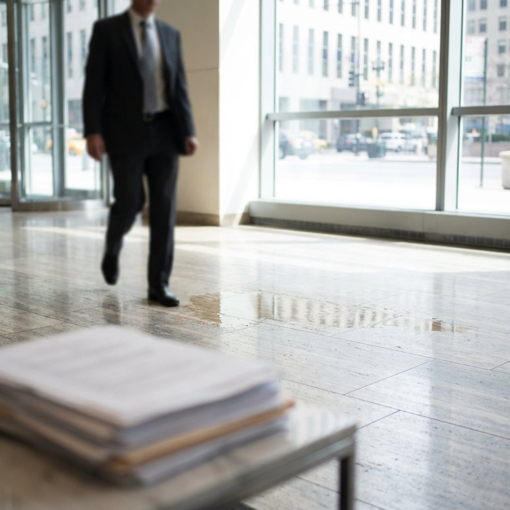 A client of Cariati Law slipped and fell on a large water spill in the office, so he filed a premises liability claim in Toronto.